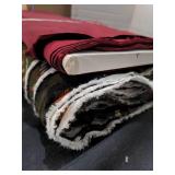 Fabric bolts - Geometric Print and Solid Red lot 1