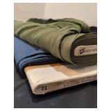Fabric bolts green and blue lot 3