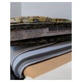 Fabric bolts - batik and blue linen lot 4