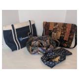 Quilted handbags and reusable tote