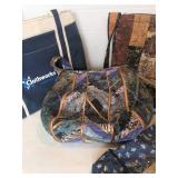 Quilted handbags and reusable tote