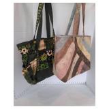 Two Large quilted totes