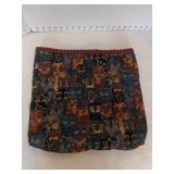 Cat Print tote and vintage purse with Wooden Handle