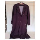 Purple handmade trench coat xxxl