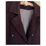 Purple handmade trench coat xxxl