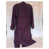 Purple handmade trench coat xxxl