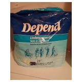 Depends Undergarments Non Elastic Leg
