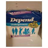 Depends Undergarments WITH Elastic Leg