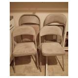 4 Folding Chairs.  Nice!  Padded