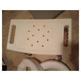 Shower Chair with 2 Toilet Risers