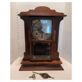 1900s E. Ingraham Company Mantel Clock with Key