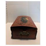 Art deco cedar box with feet