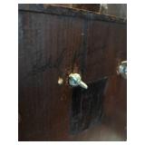 E. Ingraham "Atlantic" oak kitchen mantel clock late 1900