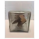 Manual Glass Butter Churn with Wooden Paddle