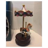 Lefton carousel music box