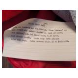 Mae Hembree Custom Made China Head Doll in Red Velvet