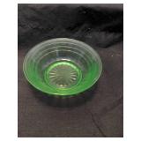 Uranium Anchor Hawking Block Optic, Fire-King jadeite, Japanese plate