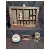 Decorative Shadow box drawer with trinkets