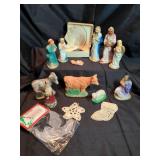 Nativity Scene Set and misc. Christmas
