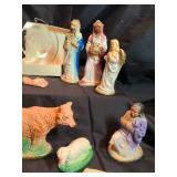 Nativity Scene Set and misc. Christmas