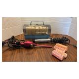 Clairol Kindness Instant Hairsetter with other Irons