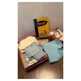 1950s Postscript Nylon Stockings Box, Baby Clothes with Shoes and more.