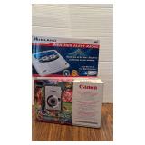 Cannon Power Shot and Weather Alert Radio