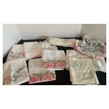 Pillow cases with needlepoint and doily