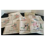 Needlepoint tea towels