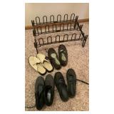 Ladies shoes and shoe rack 12-13
