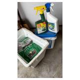 Potting soil, ice melt and weed killer