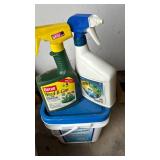 Potting soil, ice melt and weed killer