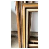 Three wooden picture frames