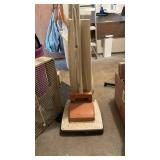 Box fan and Singer upright vacuum