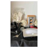 Clothespins and line, lock and key, casters and more