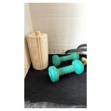 Shower head and faucet and weights and grippers