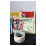Vacuum bags, caulk, tape and more