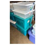 Four storage bins