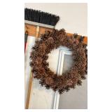 Pine Cone Wreath with Brooms and more