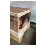 Cedar Chest 19x45x19 Needs Restoration finished and hardware. Some damage on one end.