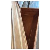 Cedar Chest 19x45x19 Needs Restoration finished and hardware. Some damage on one end.