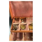 Jewelry box with pins, pendants and more