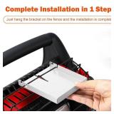 JossaColar Wood Stove Fan Compatible for Buddy Heater (with Bracket & Thermometer), Heat Powered Fireplace Fan Thermal Fan, Outdoor Camping/Picnics/Indoor Use