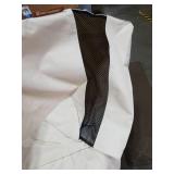 HiCaptain Dog Crate Cover 48.0 L x 30.0 W x 33.0 H with Breathable Mesh, Durable Heavy Duty Kennel Cover, Dual Zippered Panels, Windproof Waterproof UV-Resistant(Beige)