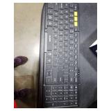 Samsers Foldable Keyboard and Mouse, Folding Bluetooth Keyboard Mouse Combo with Backlight, 2.4G + BT5.0 x 2, Full-Size Travel Keyboard & Portable Wireless Mouse for Windows/Android/iOS/Mac OS, Black