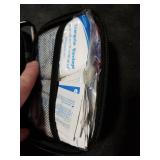 Mini First Aid Kit - 120 Piece Small Waterproof Hard Shell Medical Kit for Car, Home, Office, Travel, Camping, Sports, Outdoor, School - Emergency First Aid Supplies and Survival Kit (Red)