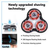 SH90 Shaver Replacement Heads Whole Head Part Compatible with Philips Norelco 9000 Replacement Heads,9000 Replacement Head Compatible with Series 9000 S9531 S8950 S8980/12 S9721/84 S9511 S9311/21 Etc
