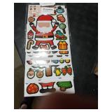 32 Sheets Christmas Make-a-face Stickers for Kids, Make Your Own Christma Stickers DIY Mix and Match Christma Character Santa Snowman Reindeer Christmas Crafts Activities Games Party Favors Supplies