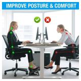 Scalebeard Foot Rest for Under Desk at Work,Height Adjustable Infinite Angle Ergonomic Foldable Footrest for Office, Gaming,Computer, Removable Pad Desk Foot Stool with Massage Beads,for All Seasons