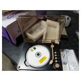 CARONSORT CD Player with Speakers Bluetooth Nostalgic Retro Portable CD Players for Home Wood Music Player FM Radio for HomeWired and Remote Control-Walnut Brown